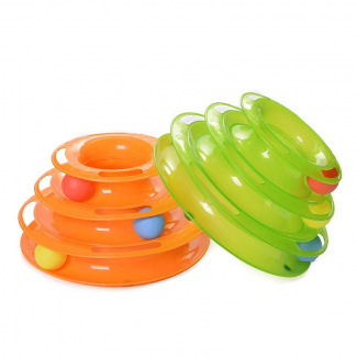 3 Level Ball Training Tower Cat Toy for Interactive Play and Exercise Price in Pakistan | LAPTAB