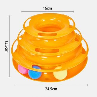 3 Level Ball Training Tower Cat Toy for Interactive Play and Exercise Price in Pakistan | LAPTAB