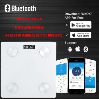 OKOK Bluetooth Digital Smart Scale with Body Composition Measurement Price in Pakistan | LAPTAB