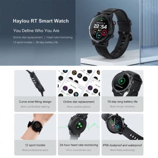Haylou RT LS05S Smart Watch with Heart Rate Monitor and IP68 Waterproof Price in Pakistan | LAPTAB
