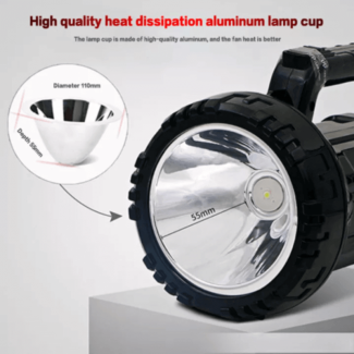 Rechargeable Waterproof Flashlight Emergency Light with Long Battery Life Price in Pakistan | LAPTAB