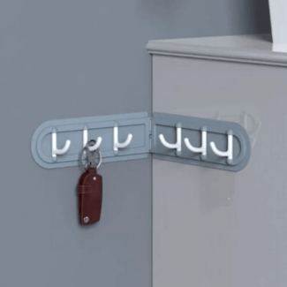 Pack of 2 Self-Adhesive Corner Shelves with 6 Hooks for Home Organization Price in Pakistan | LAPTAB