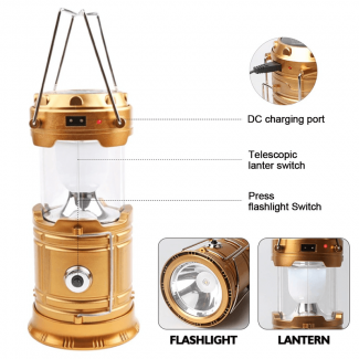 Portable Solar Camping Lantern with Power Bank and USB Charging Price in Pakistan | LAPTAB