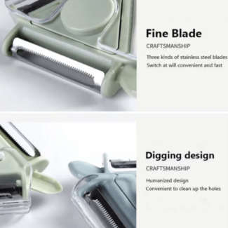 3 in 1 Potato Peeler and Vegetable Slicer with Ultra-Sharp Blades Price in Pakistan | LAPTAB