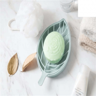 Leaf Shape Dish Soap Holder with Removable Drain Plate for Clean Sinks