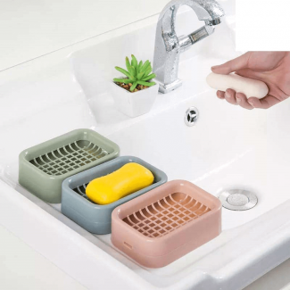 Double Layer Soap Holder - Non-Slip Drainage Dish for Bathroom & Kitchen Price in Pakistan | LAPTAB