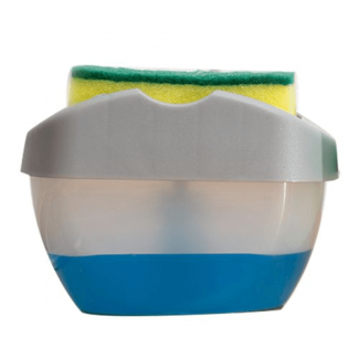 Sponge Dish Soap Box and Dispenser - Eco-Friendly, One-Handed Operation