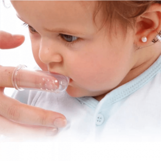 Mom Baby Finger Toothbrush Pack of 5 - Soft Silicone Infant Oral Care Tool Price in Pakistan | LAPTAB