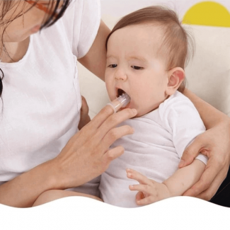 Mom Baby Finger Toothbrush Pack of 5 - Soft Silicone Infant Oral Care Tool Price in Pakistan | LAPTAB