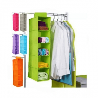 5 Portion Cloth Separator for Organized Storage of Clothes and Accessories