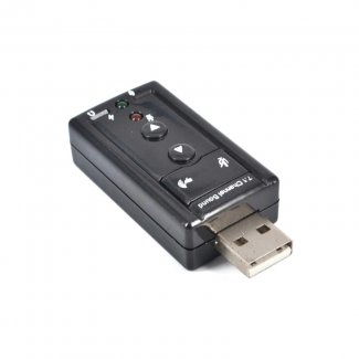 Mini External USB 7.1 CH Sound Card Adapter for Desktop and Laptop Price in Pakistan | LAPTAB