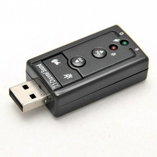 Mini External USB 7.1 CH Sound Card Adapter for Desktop and Laptop Price in Pakistan | LAPTAB