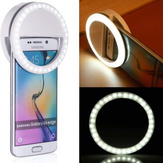 Mobile Selfie Ring Light LED - Clip-On Soft Illumination for Perfect Photos Price in Pakistan | LAPTAB