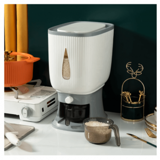 10kg Rice Dispenser and Cereal Storage Box with Automatic Measuring Function Price in Pakistan | LAPTAB