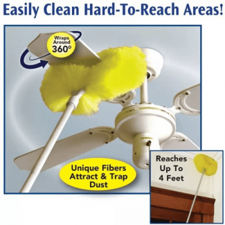 Ceiling Fan Duster with Washable Microfiber Feathers and Extendable Handle Price in Pakistan | LAPTAB