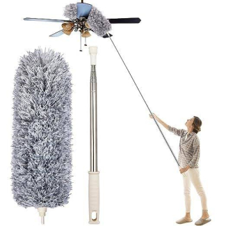 Ceiling Fan Duster with Washable Microfiber Feathers and Extendable Handle Price in Pakistan | LAPTAB