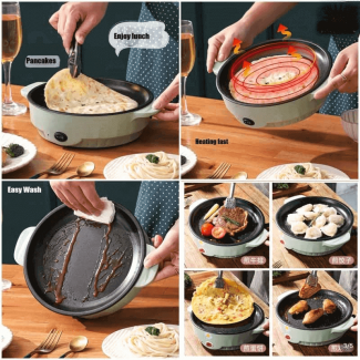 Electric Non-Stick Fry Pan with Teflon Coating for Quick Cooking Price in Pakistan | LAPTAB