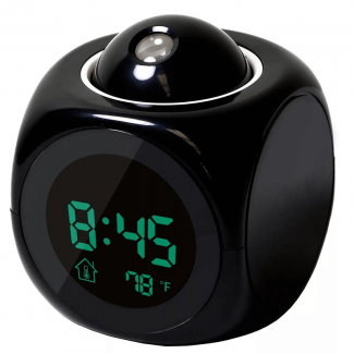 Projection LCD Snooze Alarm Clock with Temperature Display and Nightlight Price in Pakistan | LAPTAB