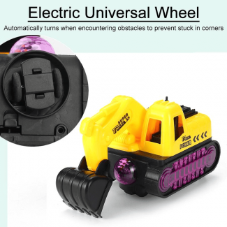 LED Music Color Change Bulldozer Toy Car with 3D Light Projection Price in Pakistan | LAPTAB