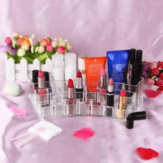 19 Grid Acrylic Cosmetic Organizer for Beauty Essentials and Makeup Storage Price in Pakistan | LAPTAB