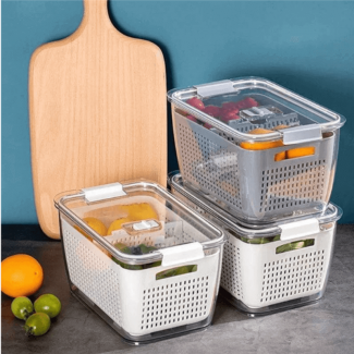 Refrigerator Food Container 2 Layer