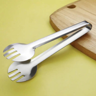 Stainless Steel Kitchen Serving Tongs with Comfortable Grip for Safe Cooking Price in Pakistan | LAPTAB
