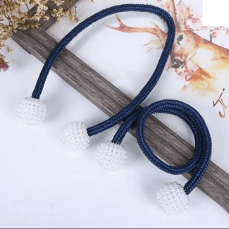 2 pcs Magnetic Pearl Curtain Buckle Clips for Easy Curtain Styling Price in Pakistan | LAPTAB