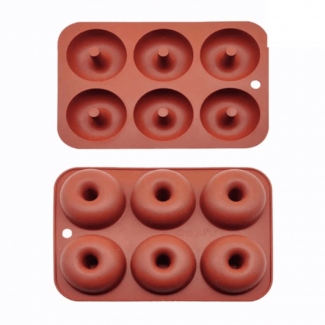 3D Silicone 6 Donut Maker Mold - Non-Stick, Dishwasher Safe, Easy Release Price in Pakistan | LAPTAB