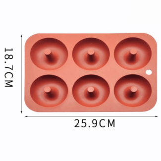 3D Silicone 6 Donut Maker Mold - Non-Stick, Dishwasher Safe, Easy Release Price in Pakistan | LAPTAB