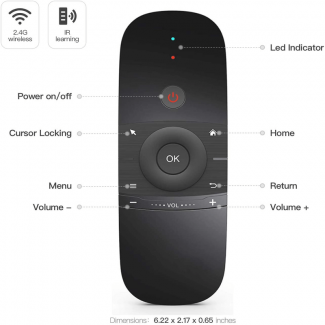 Wechip W1 2.4GHz Wireless Air Mouse with Double-Sided Keyboard Design Price in Pakistan | LAPTAB