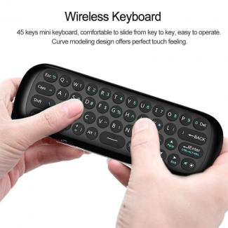 Wechip W1 2.4GHz Wireless Air Mouse with Double-Sided Keyboard Design Price in Pakistan | LAPTAB