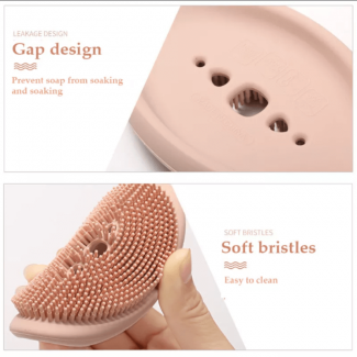 3-Piece 2-in-1 Silicone Cleaning Brush Set with Caddy for Kitchen Sink Price in Pakistan | LAPTAB
