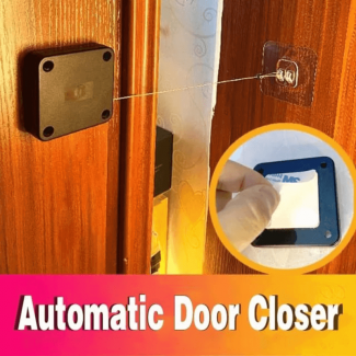 Ultra Quiet Auto Door Closer with Drawstring for Home and Office Use