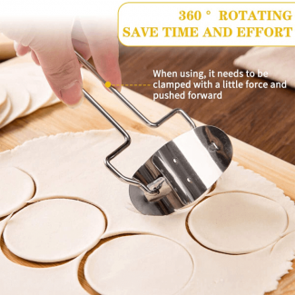 Large Dumpling Dough Circle Roller Cutter for Easy Pastry and Pizza Making