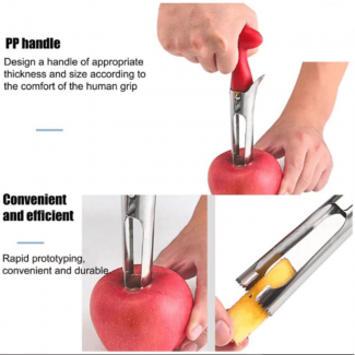 Ergonomic Stainless Steel Fruit Corer with Zigzag Design for Easy Use Price in Pakistan | LAPTAB