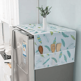 Dust Proof Fridge Cover with 3 Pockets - Waterproof & Eco-Friendly Protection
