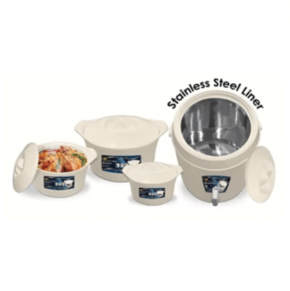 Happy Hot Value Stainless Steel Lunch Box Gift Pack - 4 Pieces