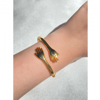 Adjustable Hug Hands Bracelet - Unisex Minimalist Friendship Jewelry Price in Pakistan | LAPTAB