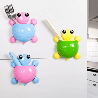 2 pcs Cute Turtle Toothbrush Holder with Suction for Kids' Bathroom Decor Price in Pakistan | LAPTAB