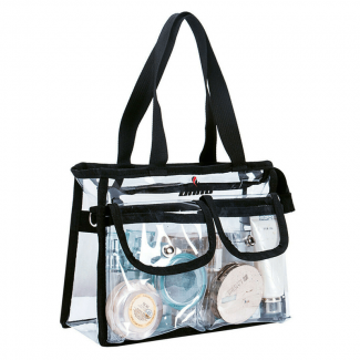 Transparent PVC Cosmetic Bag with Compartments - Waterproof Toiletry Organizer Price in Pakistan | LAPTAB