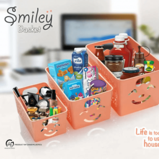 Smiley Home Toys Storage Basket - Compact Organizer with Handles Price in Pakistan | LAPTAB