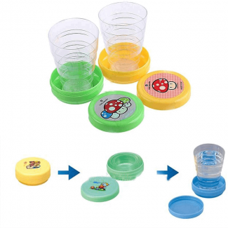 2 Pcs Collapsible Magic Cup Mug Glass - BPA Free Silicone, Leak Proof Price in Pakistan | LAPTAB