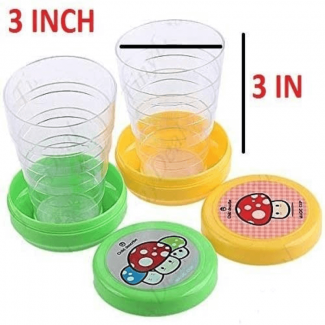 2 Pcs Collapsible Magic Cup Mug Glass - BPA Free Silicone, Leak Proof Price in Pakistan | LAPTAB