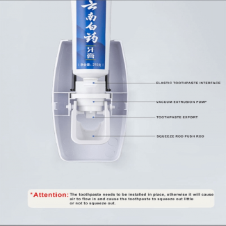Toothpaste Dispenser and Wall Mount Holder for 5 Toothbrushes Price in Pakistan | LAPTAB