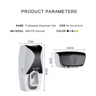 Toothpaste Dispenser and Wall Mount Holder for 5 Toothbrushes Price in Pakistan | LAPTAB
