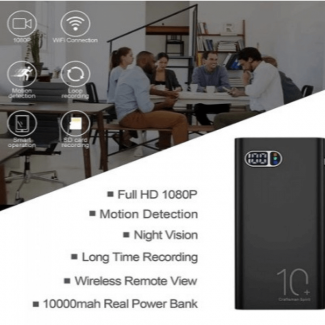 10000mAh HD WIFI IP Power Bank Spy Camera with Dual USB Charging Price in Pakistan | LAPTAB