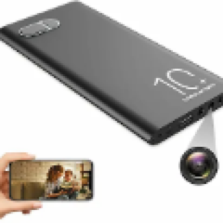 10000mAh HD WIFI IP Power Bank Spy Camera with Dual USB Charging