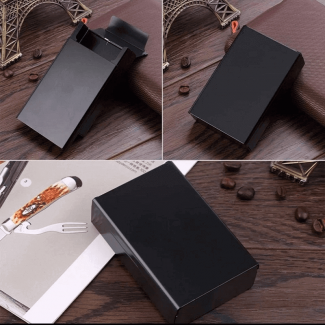 Cigarette Case Storage Box With Snap Opening