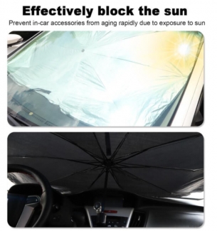 Alpha Foldable Umbrella Windshield Sun Shade for Car Interior Protection Price in Pakistan | LAPTAB