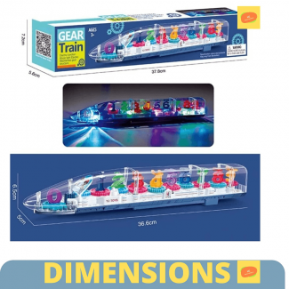 Transparent Gear Bump N Go Train Toy for Kids with 3D Lights Price in Pakistan | LAPTAB